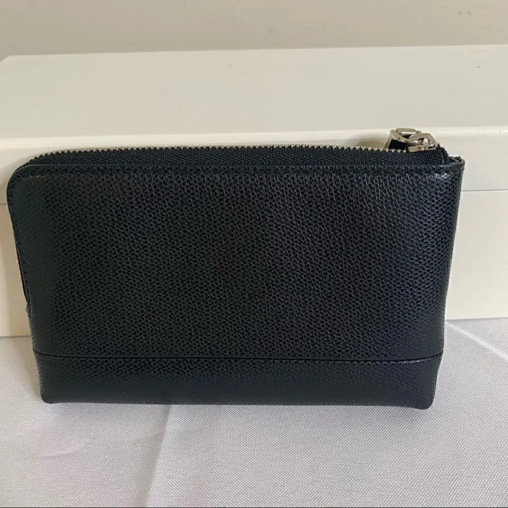 Tiffany & Co. Leather zip around pouch - Black New